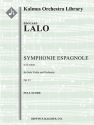 Symphonie Espagnole, Op. 21 (f/o sc) Full Orchestra