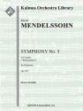 Symph No 5 in D: Reformation (f/o sc) Full Orchestra