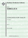 Violin Concerto in Dm, Op. 47 (f/o sc) Full Orchestra