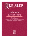 Liebesleid Alt-Saxophon und Klavier Partitur und Stimme