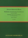 Sinfonien (dreistimmige Inventionen) BWV 787-801 fr 3 Fagotte Partitur und Stimmen