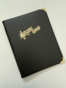 Chor-Notenmappe RH CLASSIC    Kunstleder schwarz / Logo Notenzeile