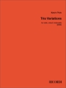 Trio Variations Streichtrio Partitur und Stimmen