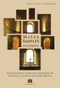 Missa Simplex en Espaol Gemischter Chor mit Begleitung Einzelstimme