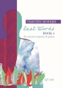 Last Words: Book 4 Mezzo Soprano, Piano