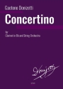 Clarinet Concertino for clarinet in Bb and string orchestra score and parts