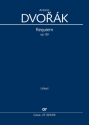 Requiem Soli SATB, Coro SATB, Pic, 2 Fl, 2 Ob, Eh, 2 Clt, BClt, 2 Fg, Cfg, 4 Cor, 2 Tr, 2 Tr di lontano, 3 T Klavierauszug
