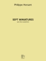 Sept Miniatures Saxophon Duett Buch