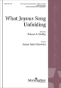 What Joyous Song Unfolding Gemischter Chor mit Ensemble Chorpartitur