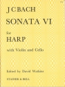 Sonata No. VI in B flat. Violin, Cello and Harp (or Piano) Harp (or Piano), Violin & Cello