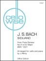 Siciliano from Flute Sonata No. 2. Cello & Piano Cello and Piano