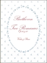 Romances: Op. 40, No. 1 in G and Op. 50, No. 2 in F with Piano Violin & Piano
