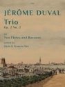 Trio, Op. 2 No. 2 for two flutes and bassoon Two Flutes & Bassoon