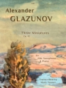 Three Miniatures, Op. 42. Alto Sax & Piano Alto Saxophone & Piano