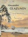 Three Miniatures, Op. 42. Flute & Piano Flute & Piano