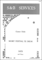 Short Festival Te Deum SATB & Piano