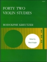 Forty-two Studies Violin