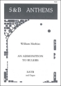 An Admonition to Rulers, Op. 43 SATB and organ