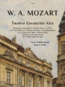 Twelve Favourite Airs Flute, Violin, Bass