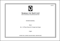 Eryri (No 1 of Three Pieces for Trumpet & Organ) Trumpet & Organ
