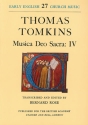 Musica Deo Sacra: IV Choral Score