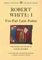 Five-Part Latin Psalms Choral Score