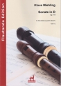Sonate in D fr Blockfltenquartett (SAAT) Partitur und Stimmen