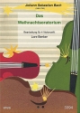 Das Weihnachtsoratorium fr 4 Violoncelli Partitur und Stimmen
