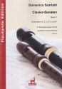 Clavier-Sonaten Band 1 (10 Sonaten in C, c, D, d und F) fr Blockfltenquartett (SATB) Partitur und Stimmen