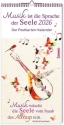 Kalender Musik ist die Sprache der Seele 2026 Postkartenkalender (Monatskalender)
