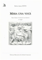 Missa Una Voce pour choeur  l'unisson (ou chantre) et orgue partition (la)