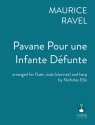 Ravel - Pavane pour une infante dfunte Flute, Viola and Harp Partitur + Stimmen
