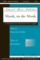 Musik, An Die Musik SATB Chorpartitur