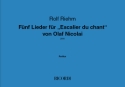 Fünf Lieder Chor Partitur