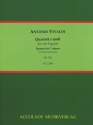 Quartett c-Moll RV535  fr 4 Fagotte Partitur und Stimmen