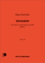 Testament Piano and String Quartet Partitur + Stimmen