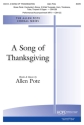 A Song of Thanksgiving SATB and Ensemble Chorpartitur