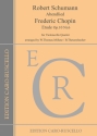 Abendlied (Schumann) und Et�de op.10 Nr.6 (Chopin) for violoncello quartet parts