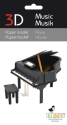 3D Papiermodell Klavier Spezialkarton, gelasert