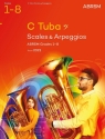 Scales And Arpeggios  Grades 1-8 from 2023  for C tuba in bass clef