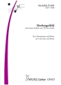 Herbstgef�hl (nach einem Gedicht von J.W. von Goethe) f�r 4 Solostimmen (SATB) und Klavier Partitur