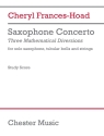 Saxophone Concerto Saxophone and String Ensemble Studienpartitur