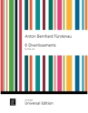 6 Divertissements Fl�te solo Partitur