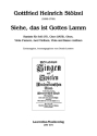 Siehe, das ist Gottes Lamm f�r Soli (ST), gem Chor, Oboe, Va d'amore, 2Vl, Va, B.C. Partitur