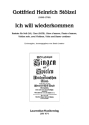 Ich will wiederkommen f�r Soli (SA), gem Chor, Oboe+Fl d'amore, Vl solo, 2Vl, Va und B.C. Partitur