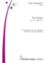 2 Essays op.15 (1982) f�r Klarinette, Viola und Violoncello Partitur und Stimmen