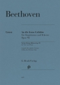 An die ferne Geliebte op.98 f�r tiefe Singstimme und Klavier (dt) Urtext, broschiert