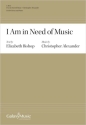 I Am in Need of Music SATB and Piano Chorpartitur