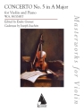 Concerto No. 5 in A Major, KV 219 Violine und Klavier Buch + Einzelstimme(n)