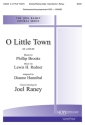 O Little Town SATB and Piano Chorpartitur